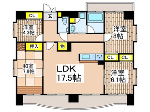 千羽鶴の物件間取画像